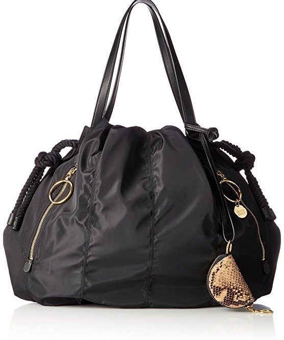 See by Chloe Womens Flo Nylon Shoulder Bag - Get Designer Bags