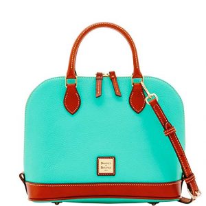 10 Best Designer Handbags 2018 - Dooney & Bourke Zip Zip Satchel Pebbled Leather Shoulder Bag Purse Handbag